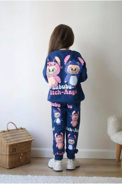 Store Labubu temalı kız eşofman alt-üst takım