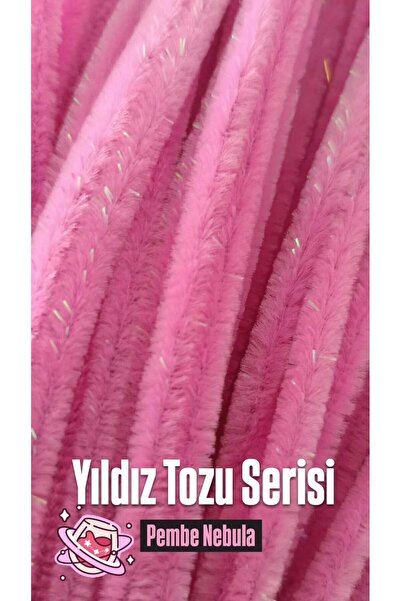 hobidaşım Yıldız Tozu Serisi Pembe Nebula Simli Şönil - 20’li Paket - Deney M...
