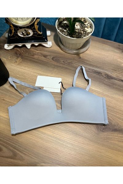 MİSFER Laser Cut Comfortable Strapless Bra