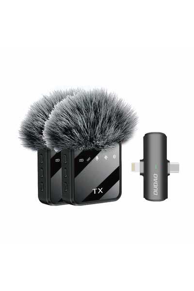 DUDAO M3 Collar Microphone 2pc set for Lightning and Type-C