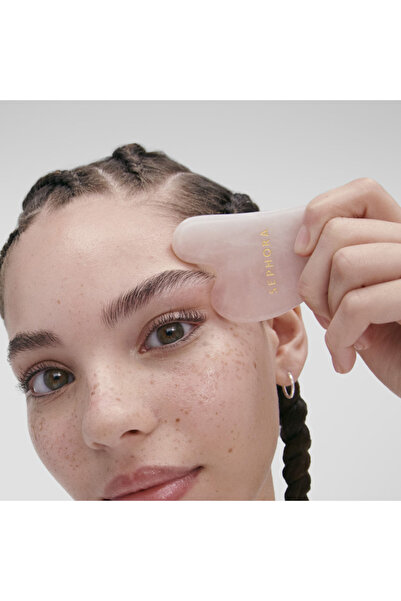 SEPHORA Gua Sha Quartz Rose - Yüz ve Boyun Masaj Taşı