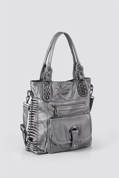 KAZAX Deay Gray Skin Shoulder Bag