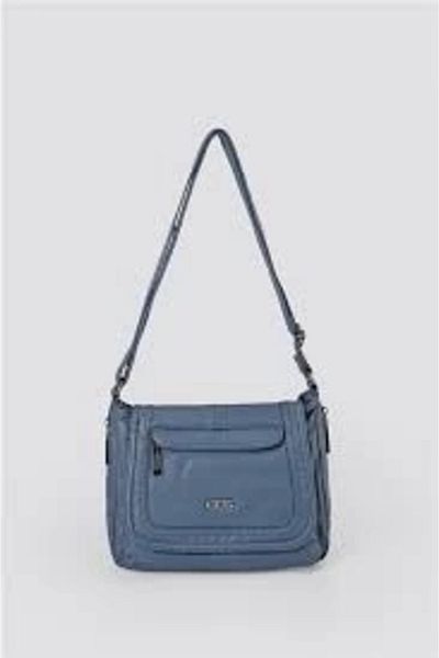 KAZAX Ziwen Blue Skin Shoulder Bag