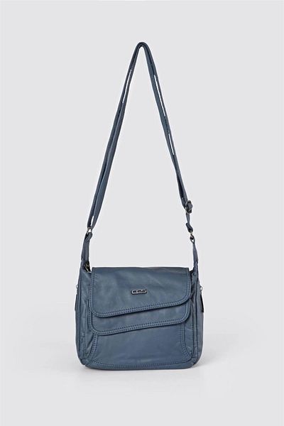 KAZAX Jelli Blue Skin Shoulder Bag