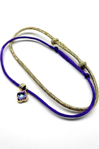Concept HuBuTU 2 Pieces Summer Rope Anklet Set with Lucky Clover Figure