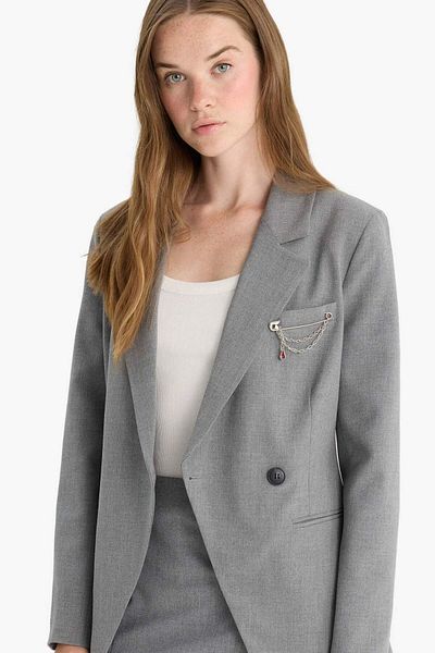 DeFacto Jachetă blazer din tafta F7786AX25AU
