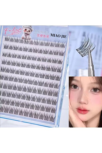 Choice4 MIX wide stem fishtail MIAOJIE No-Glue False Eyelashes - Easy 3-Step ...