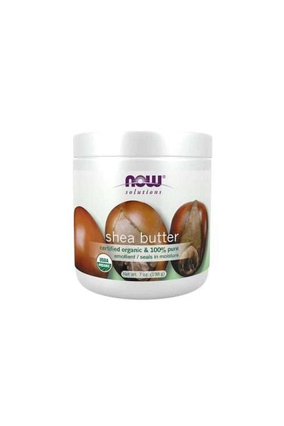 Now Pure and Certified Organic Shea Butter for Skin Moisturization from 198 grams