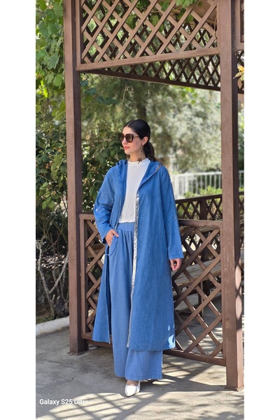 Henna Elisa keten salaş tarz hırka kimono