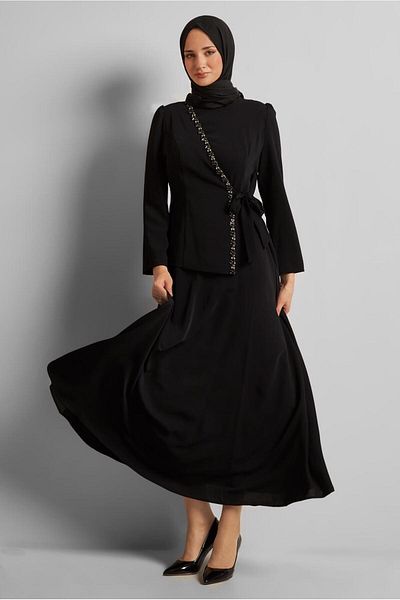 Alvina Stone Binding Detail Dress 45557