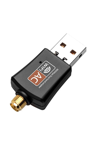OEM Adaptor Wi-Fi, USB 2.0, Dual-Band, 600Mbps, Negru