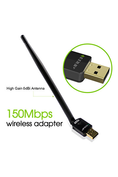 EDUP Adaptor de rețea wireless EP-MS8551, USB, 150 Mbps