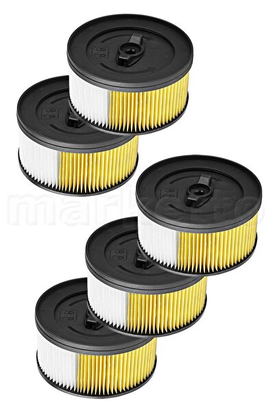 Marketto 5 bucăți filtru cu cilindru nano compatibil Karcher WD6 PSV