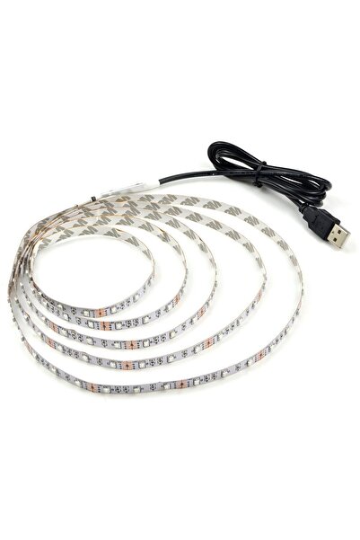 GlowMania Bandă LED RGB, 1,5 metri, alimentată prin USB, pentru utilizare în ...