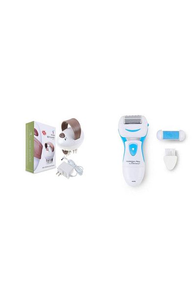 MANEGO ONLINE SALES Aparat de masaj anticelulitic, pentru subțierea corpului + pachet de pile electrice pentru călcâie Personal Pedi cu baterie