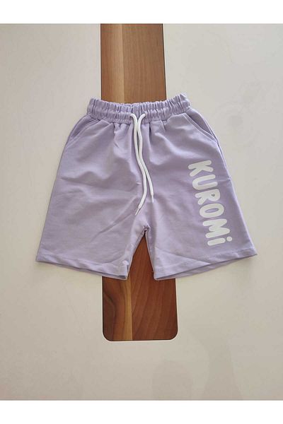 pembe life kids Girl's Cotton Shorts with Kuromi Printed Bottom Top Summer 2-Piece Set
