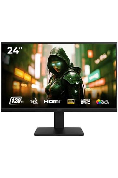 Aoc 24B20JH3 23.8-Inch FHD IPS Gaming Monitor, 120Hz, 1ms MPRT, Adaptive Sync