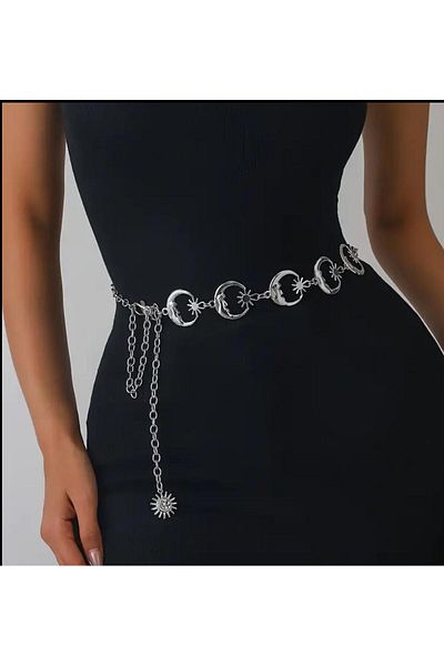 MODAM HİFA Ayyıldız Chain Belt Γυναικεία ζώνη μέσης Ζώνη σώματος