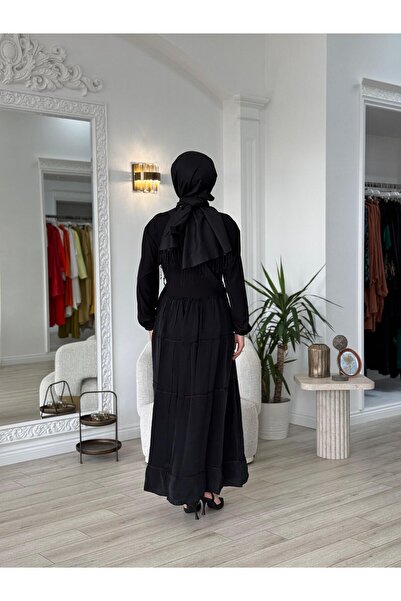 MissWhence Bag Detailed Dress Black 37834