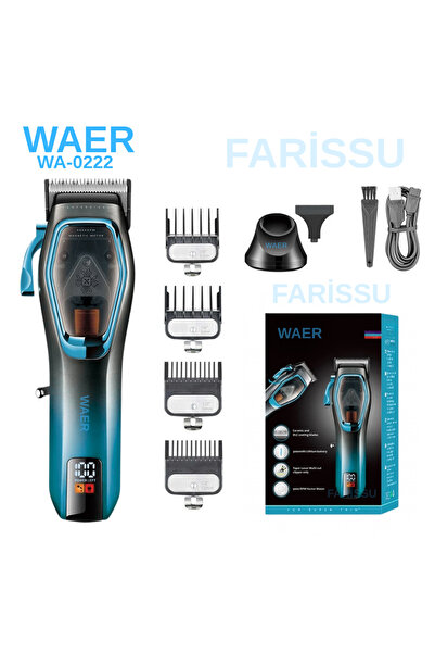 farissu WAER WA-0222 Profesyonel 9000 RPM Manyetik Motorlu Saç Kesme Makinesi