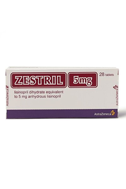 atnahs Zestril 5 Mg, For High Blood Pressure - 28 Tablets