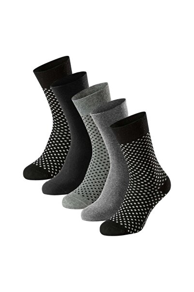 Schiesser Herren Socken, 5er Pack - "Bluebird", Baumwoll-Mix, uni/gemustert
