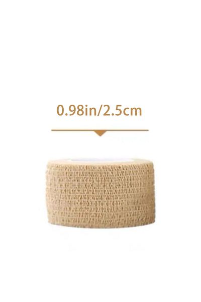 Choice4 10pcs YL0118-A 10 Rolls Medical Adhesive Bandage Elastic Breathable Sports Self Adhesive Tape Beige