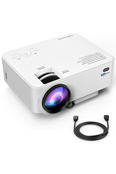 PROCART Full HD LED video projector, 2200 lm, USB HDMI SD slot, remote control,