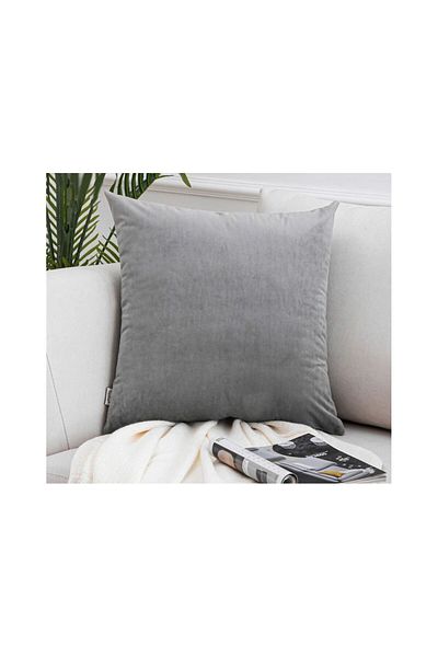 ElastiX shop Gray Velvet Pillow Cover