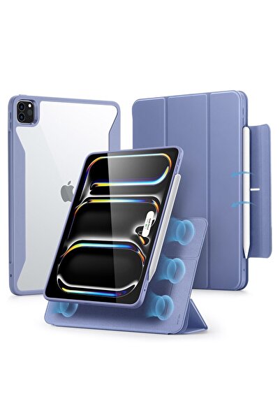 Rao Husă compatibilă cu iPad Pro 13 2024 - ESR Rebound Hybrid, T46, Premium Lexgard, Lavender