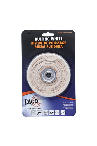 Dico Lightweight Thick Cotton Buffing Wheel 4 Inch