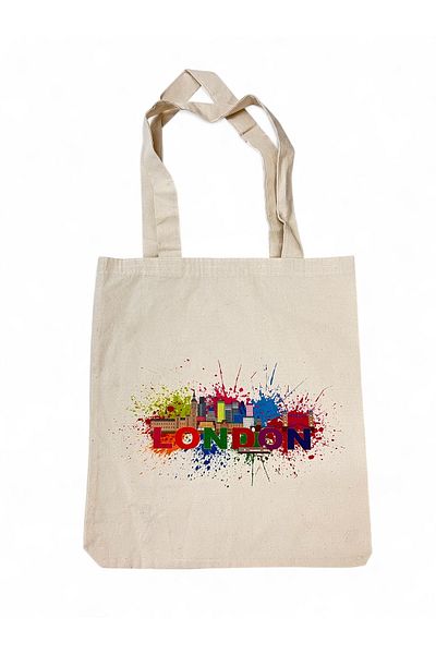 JENES London Patterned Linen Tote Bag - Unisex