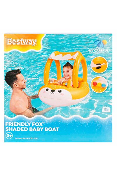 BESTWAY Cute Fox Shaded Inflatable Boat