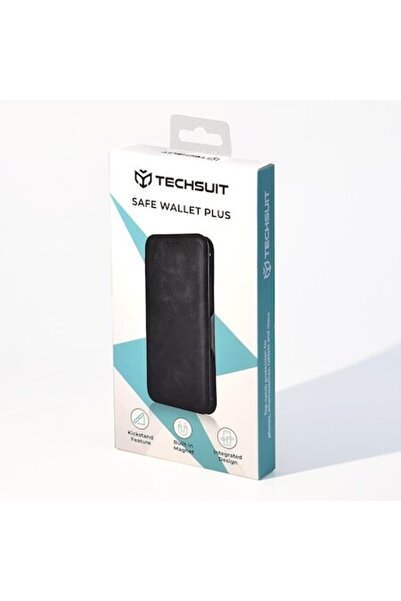 Rao Husă compatibilă pentru Honor 90 Techsuit Safe Wallet Plus, Grip, Negru i...