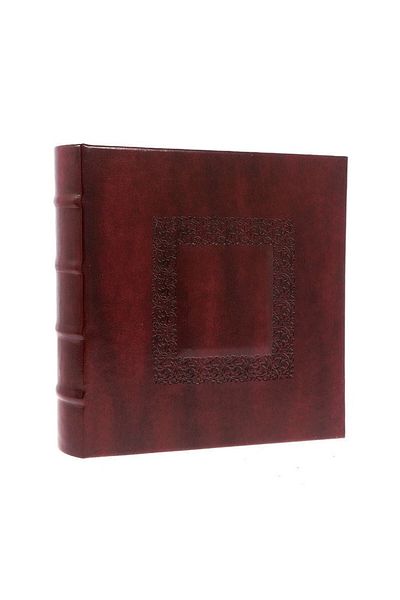 PROCART Album foto 10 x 15 cm, copertă decorativă, capacitate 200 fotografii, copertă din piele, maro închis
