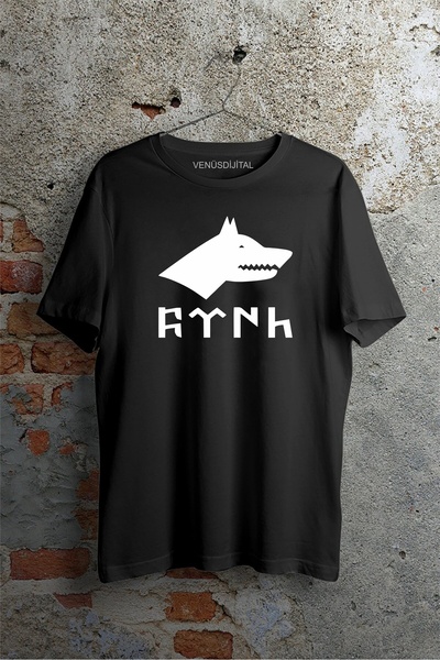 venüsdijital تي شيرت مطبوع عليه علم جوكتورك