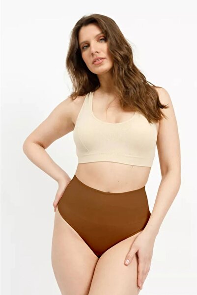 MİSTİRİK Chiloți eficienți pentru zona taliei Mabet, culoare maro