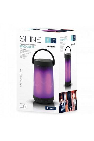 Platinet Boxă Bluetooth portabilă cu iluminare LED completă de 5W