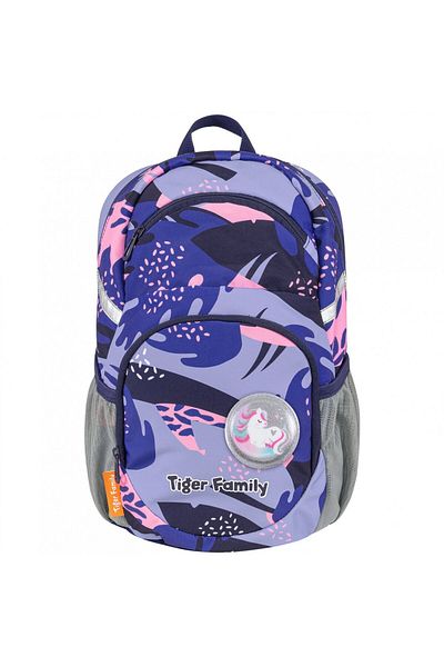 Tiger Family Rucsac Lively, Motiv Frunze Albastre, Culoare Multicolor, Material Material Textil, Dimensiuni 34x24x15cm