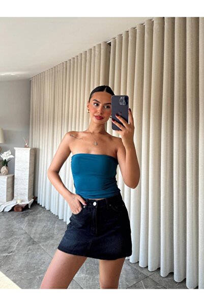 mydukkan.co Draped Strapless Crop