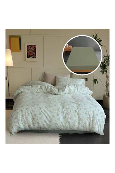 Ralex Bed linen Tricot Cotton 100% with cover for mattress 160/180 cm x 200 cm, duvet 200 x 230 cm, 2 pill