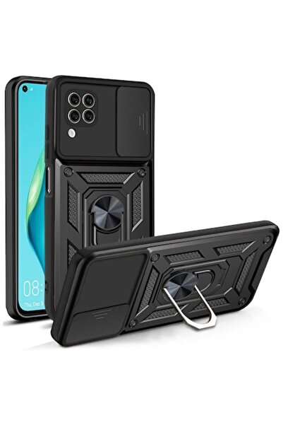 Rao Husă Premium Grip CamShield Series pentru Huawei P40 Lite, Negru intens