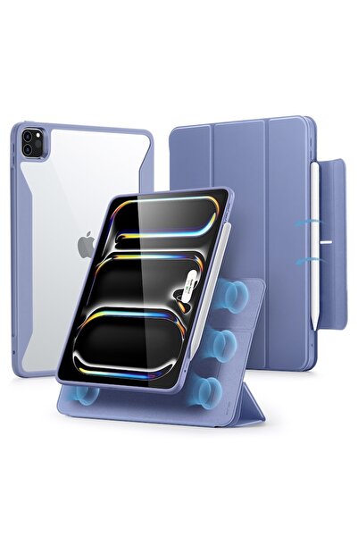 Rao Husă compatibilă cu iPad Pro 13 2024 - ESR Rebound Hybrid, T46, Premium Lexgard, Lavender