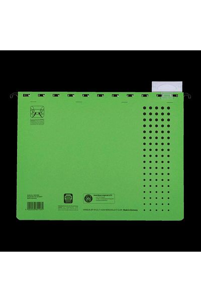 ELBA Dosar suspendat Ultimate cu dispozitiv de fixare A4, carton 240g/mp, capacitate 200 coli, culoare verde