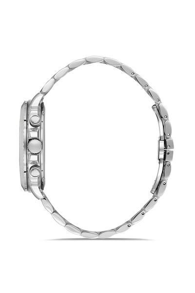 FERRO Silver Steel Cord Men's Wristwatch Fm11627Awt-A15 Functions Active 3Atm Waterproof 2 Years Warranty