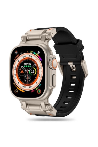 Flo Watch Strap for Apple Watch Series 1-10, SE, SE 2, Ultra, Ultra 2 (42/44/45/46/49mm), F25, Silicone,