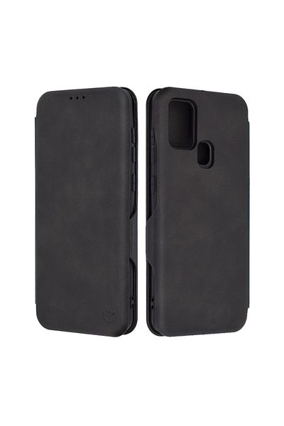 Rao Husa compatibila cu Samsung Galaxy A21s, Safe Wallet Plus, Elegance, Pitch Black