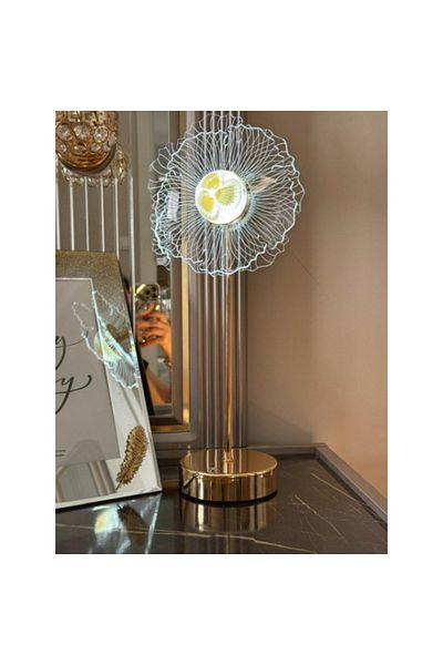 Larimar Επιτραπέζιο φωτιστικό LED με σχέδιο λουλουδιών