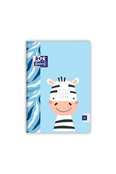 Oxford Caiet Oxford, A5, 24 de coli, hârtie Optik 90g/m², certificat PEFC, colțuri rotunjite, motiv Kids