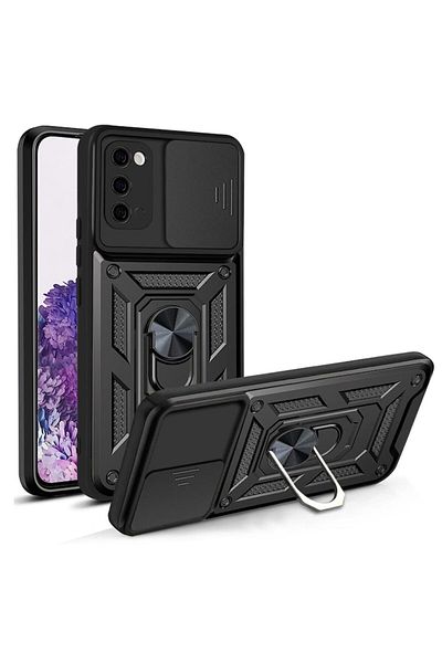 Rao Carcasă compatibilă cu Samsung Galaxy S20 4G/5G, Premium Grip, seria CamShield, L44, plastic, protecție Pit